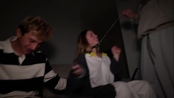 Image Full video: Three guys with big dicks fuck a student at a party