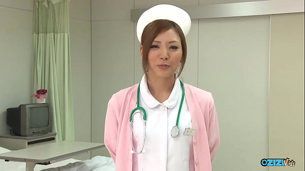 Image This lovely nurse was using many sex toys and sucking a dick on her knees