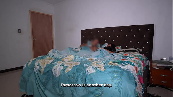 Image Stepmom's Secret Creampie Comfort in Bed Beside Sleeping Hubby