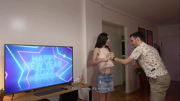 Image Hot Young Couple can't Resist Fucking at a new Year Party - Amateur Facial