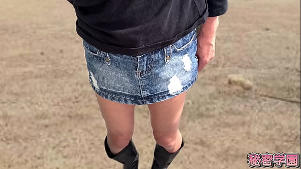 Image Climax with anal vibrator Me in miniskirt boots Anal toy SecretGakuen