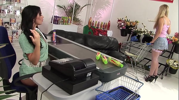 Image But when the sexy Kerry Louise seduces her at the check out, buying dildos turns into...