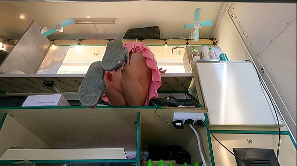 Image This bitch looks great when bending over on a counter - hidden upskirt pov
