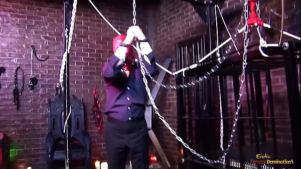 Image Double penetration sex for two mistresses in the sex dungeon