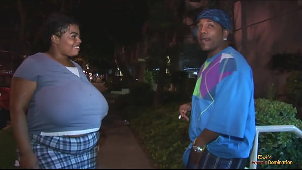 Image Big black woman takes a BBC in different positions after blowing him
