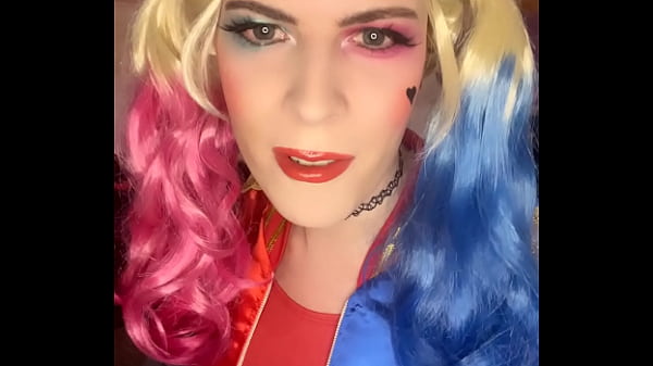 Image Trans Harley Quinn Fucks Her Ass With Baseball Bat And Strokes Her Throbbing Cock