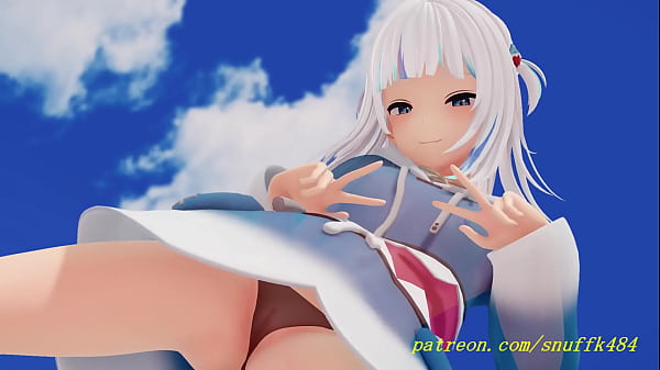 Image noVR mmd Gura Dance 3d hololive Hentai