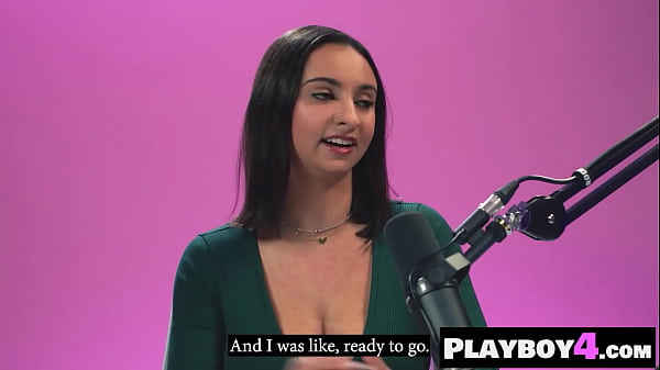 Image Big tits Colombian teen Hailey Rose masturbated for Playboy after interview