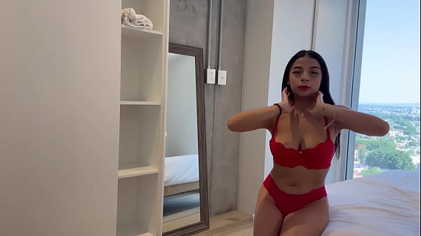 Image Behind the Scenes with Petite Huge Natural Tits 19 yr old Teen, Dafne Michelle, and Andres Acosta
