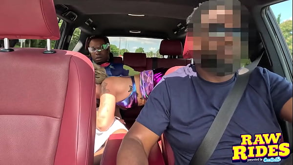 Image Blonde Raver Sucks And Fucks Black Boyfriends' Cock In Ride Share BBC