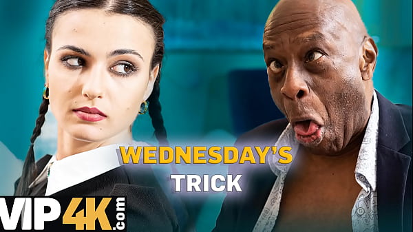 Image DADDY4K. WEDNESDAY ADDAM'S BIG BLACK COCK DREAM finally came true