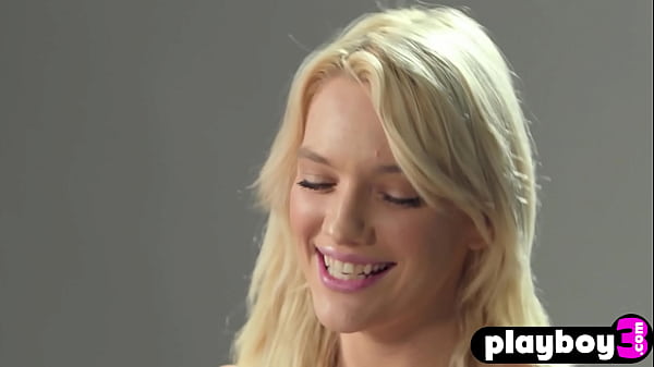 Image Big fake tits blonde MILF Kenna James masturbated after hot interview with Playboy