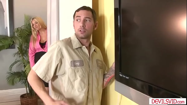 Image Milf paid cable guy to fuck not repair