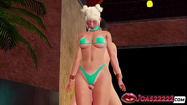 Image Qiyana's Swimsuit Pool Party 3D Hentai - Thighjob from Behind, Dick Teasing in Bikini, Pool Doggystyle POV & Missionary with Tits Massage Massive Cumshot