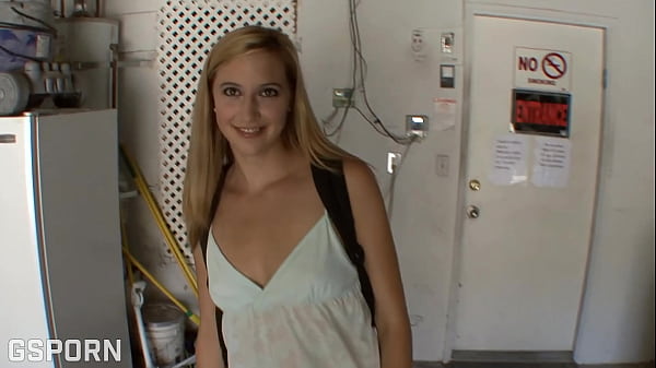 Image Sexy blonde american teen is happy to fuck her tight pussy a hard cock