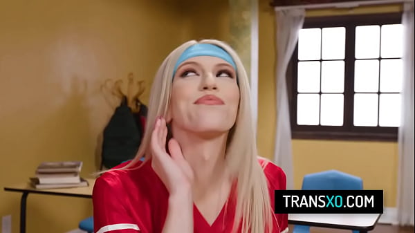 Image Horny coach in threesome anal gaping with hot tgirls Khloe Kay and Izzy Wilde