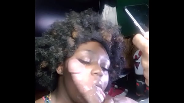 Image DarkChocolateBarbie smeared cum all over her face
