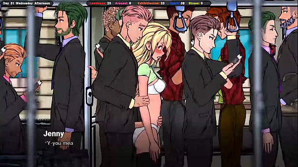 Image Jenny loves it when strangers make her orgasm on the bus. Hentai Game