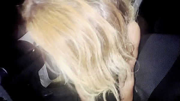 Image Slut blowing big dicks at the car, the naughty girl loves to suck at public after shw got fucked at the car