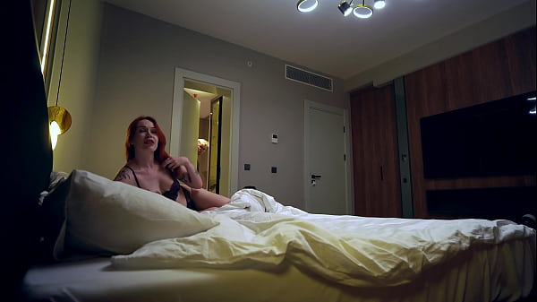 Image Innocent Bed Sharing with Sexy Redhead Stepmom Ends in Deep Night Fuck