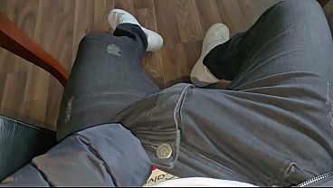 Image PhantomGentX &ndash_ Risky Office Edging Session in Red Calvin Klein