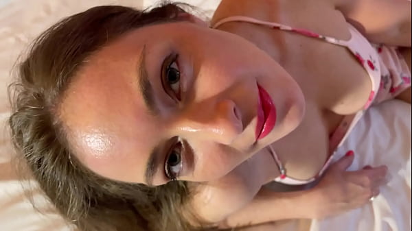 Image Fitness teacher model girl does workout and wears a dress no panties to flash her pussy and natural boobs before giving a handjob