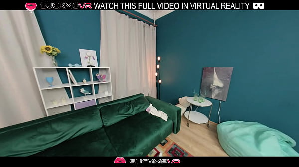 Image Skinny brunette Kwini Kim plays with a big cock in VR.