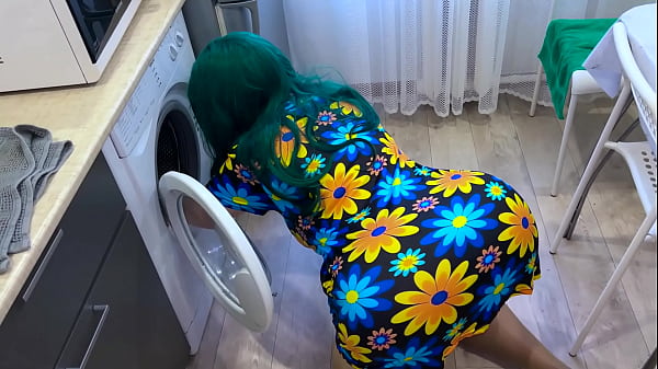 Image The stepmom got her hand stuck in the washing machine and her stepson saved her