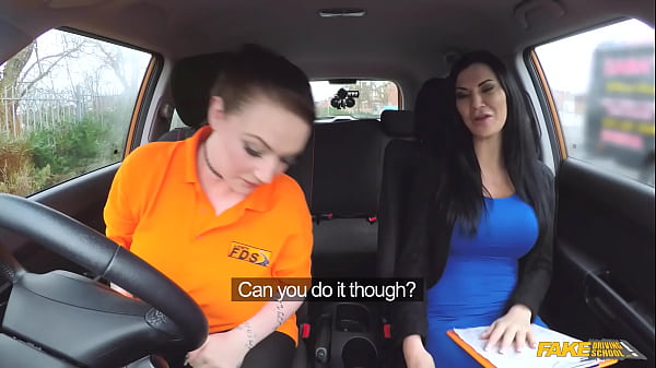 Image Ex-Prisoner with MASSIVE TITS having lesbian sex with Jasmine Jae - Fake Driving School