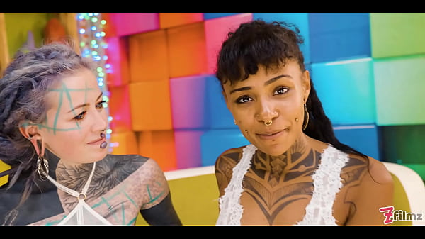 Image Tattooed Lesbian Strap-on Fuck Squirting and Piss Play