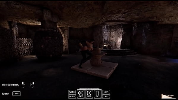 Image a mystical phallus penetrates Lara's tight pussy and opens a secret passage