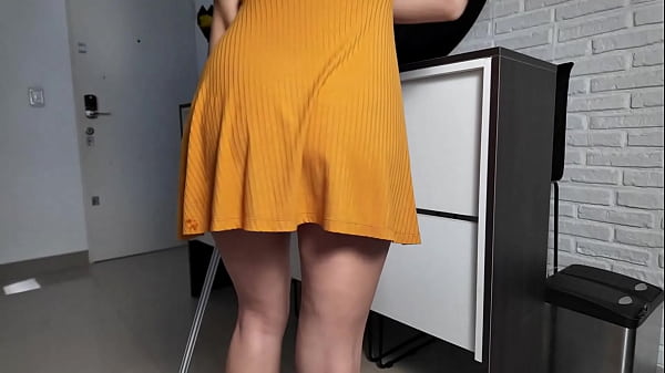 Image Amazing standing doggystyle! Big ass hot milf creampied