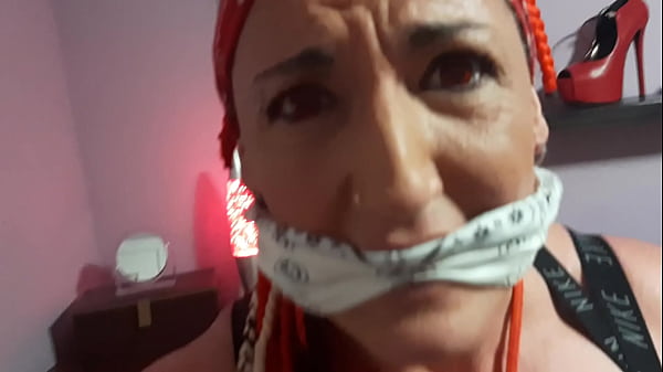 Image Forcibly tied up and fighting to escape