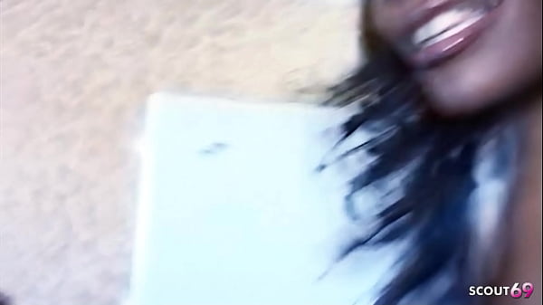Image Black Big Tits Beauty Ebony Nyomi Banxxx tricked to Hard interracial MMF 3Some by two Big Dick white Boys