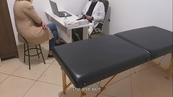 Image Real urologist performs an anal exam and cures her with his penis in her anus.