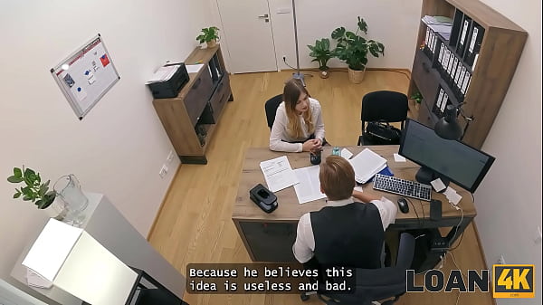 Image LOAN4K. She got her loan after a proper blowjob and fucking on the office table