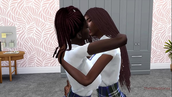 Image Lesbians skip school for fucking and scissoring