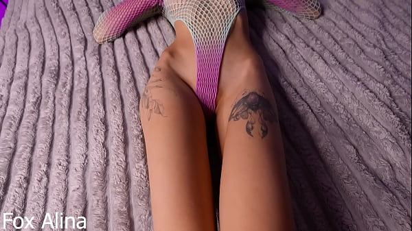 Image Gently fucked a girl through fishnet and cum all over her ass - Fox Alina