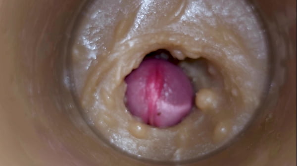 Image Extreme close up! Injecting a large dose of sperm pussy toy Camera 4k