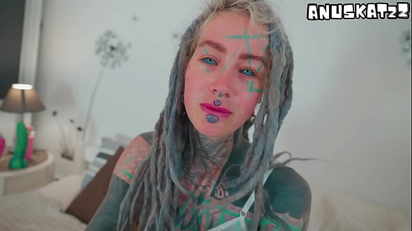 Image Heavily Ink'd TEEN Self fucking Big Toy