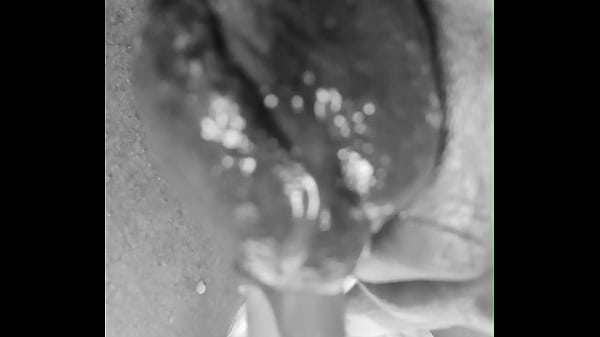 Image Black Big dick jerking and cumming Twice in Black & white