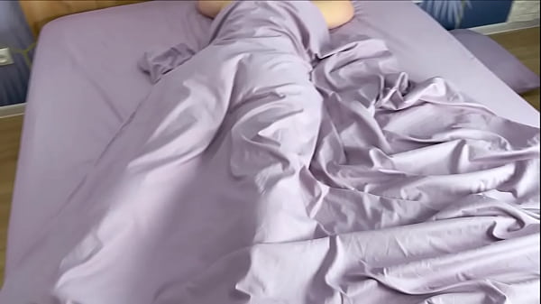 Image The stepson came into the room and saw his stepmom in his bed