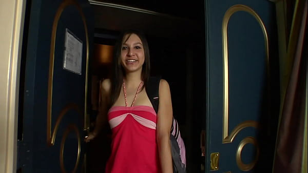Image A cute and a little shy Latina who just turned 18 years old gathers her first experiences in fucking