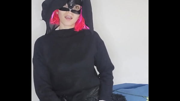 Image See my passionate self-pleasure with a kitty mask and big tits