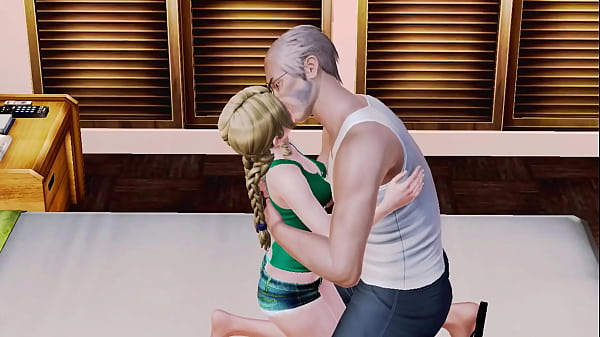 Image An old man and a sweet girl in anime Hentai porn