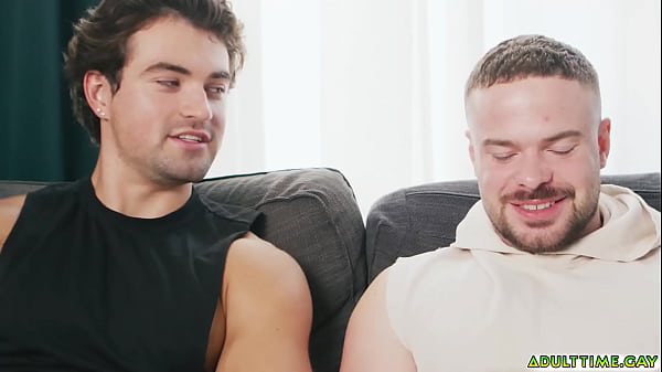 Image Two straight friends Marcus McNeil and Mike Monroe with Angel Santana in a wild threesome that includes an anal sex train