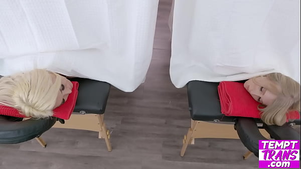 Image T-Girls Experiencing the Pure Pleasure of Special Spa Fancy Facials