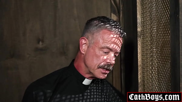 Image Reverend Reece Scott sucks Dylan Tides cock and rims his ass before making him sit down his ass on his raging boner