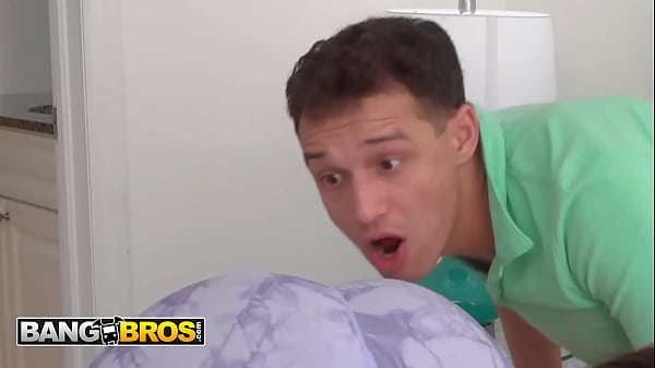 Image BANGBROS - Essie Gotback Walks In On Her Stepson Johnny Jacking Off, Then Gives Him An Oil-Fueled Sex Lesson