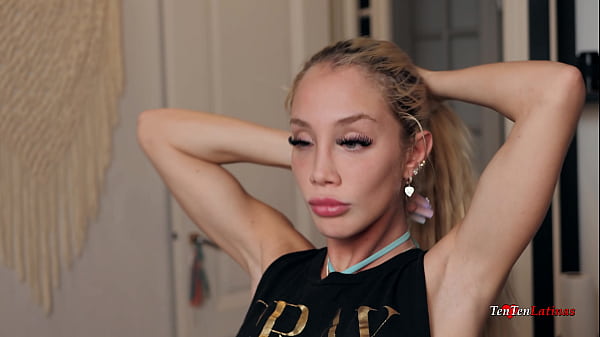 Image Blonde petite skinny barbie white girl blowjob and hardcore fuck